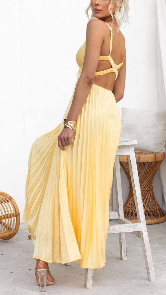 Yvonne | Elegantes Maxikleid mit fließender Passform