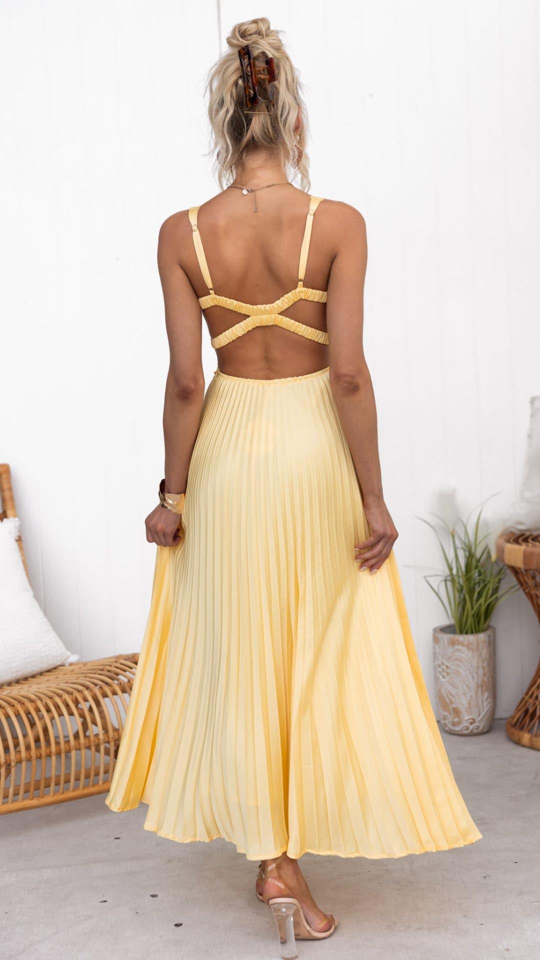Yvonne | Elegantes Maxikleid mit fließender Passform