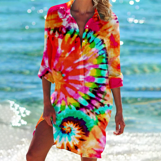 Lea | Luftiges Sommerkleid mit floraler Farbvielfalt