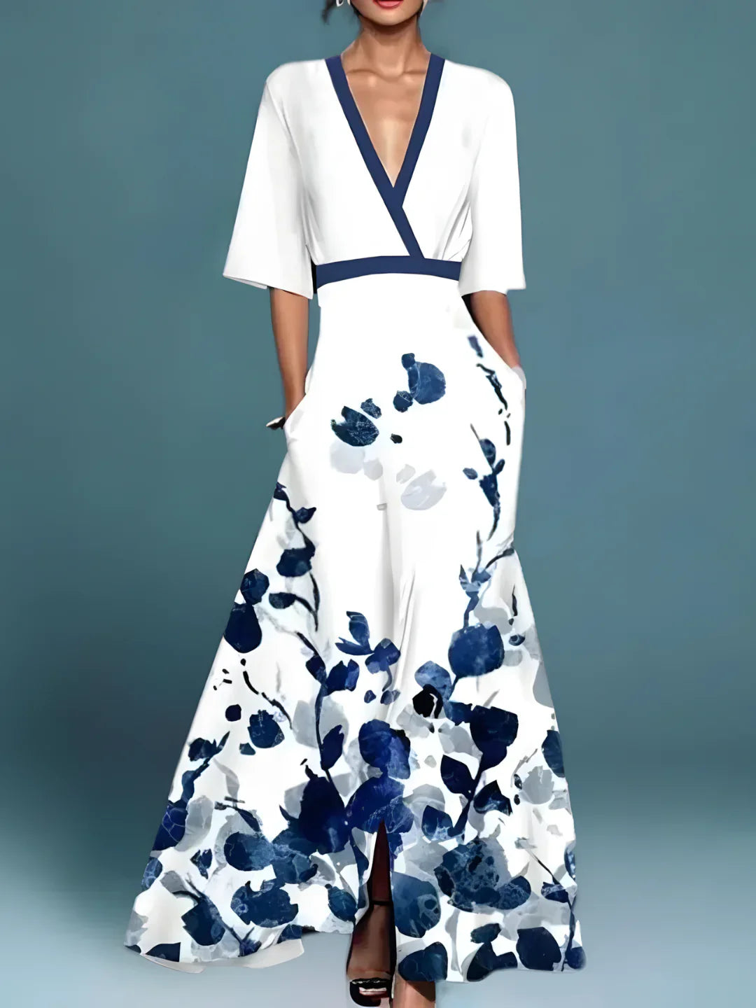 Cornelia | Elegante Sommerrobe mit fließendem Schnitt