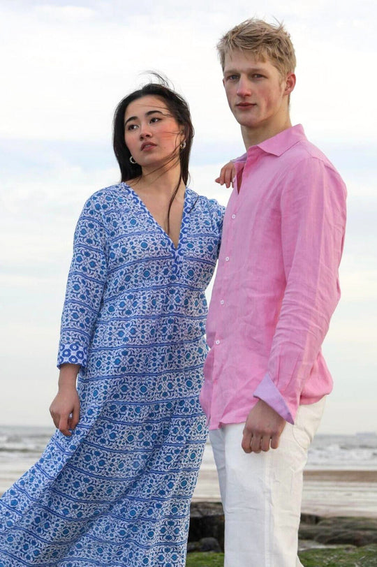 Nina | Maxikleid mit floralem Print und lockerer Passform