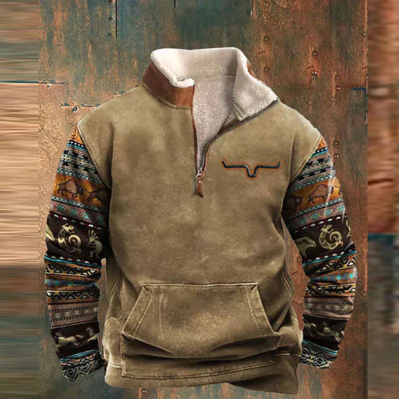 Danilo | Bequemer Viertel-Pullover mit Reißverschluss