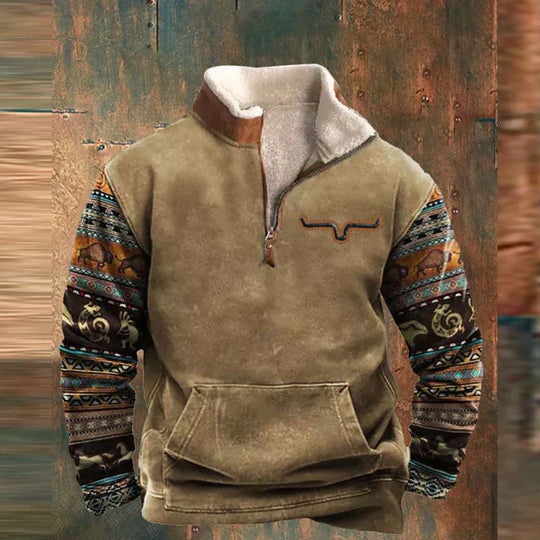 Danilo | Bequemer Viertel-Pullover mit Reißverschluss