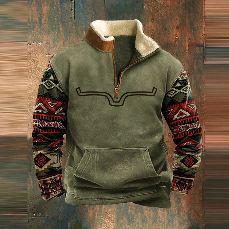 Danilo | Bequemer Viertel-Pullover mit Reißverschluss
