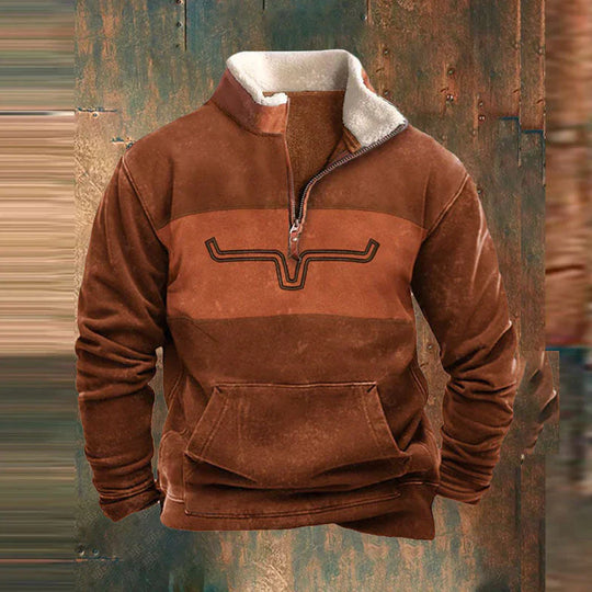 Danilo | Bequemer Viertel-Pullover mit Reißverschluss
