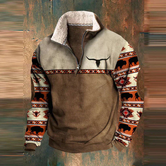 Danilo | Bequemer Viertel-Pullover mit Reißverschluss
