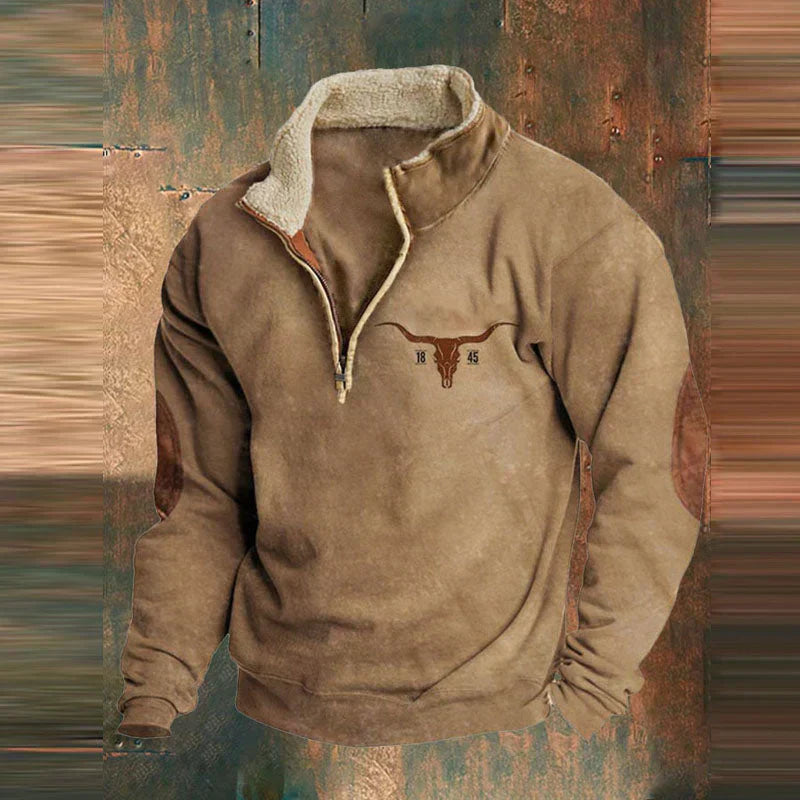 Danilo | Bequemer Viertel-Pullover mit Reißverschluss