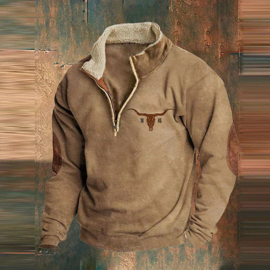 Danilo | Bequemer Viertel-Pullover mit Reißverschluss