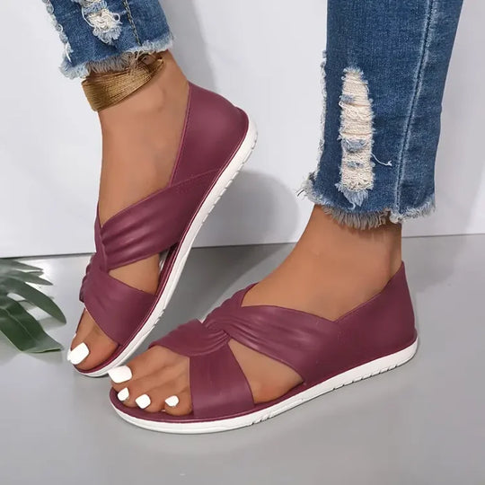 Luzia | Bequeme orthopädische Sandalen mit Schleifen-Design