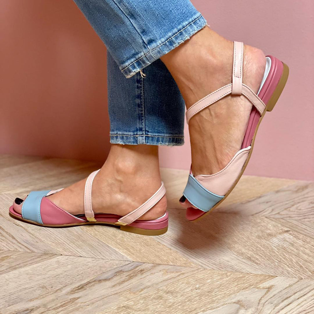 Helga | Offene Sommerschuhe mit zarter Riemchenoptik