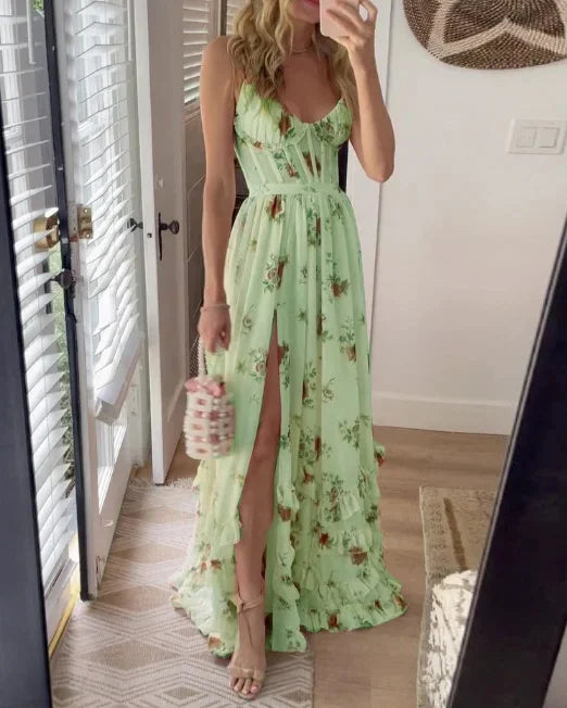 Maria | Midikleid mit Blumenprint und schmeichelnder Passform