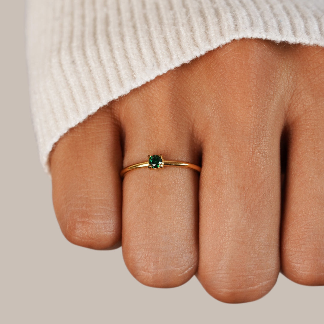 Lily | Personalisierbarer Geburtssteinring für jeden Tag