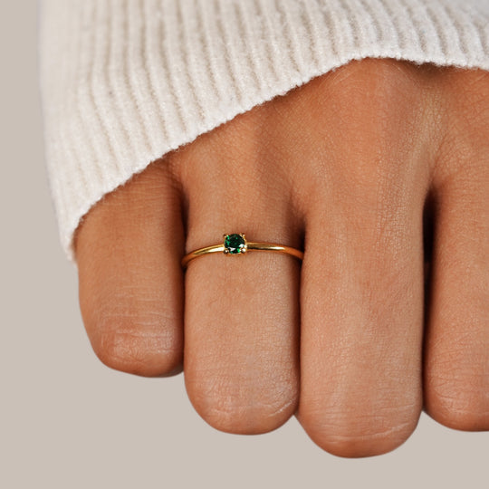 Lily | Personalisierbarer Geburtssteinring für jeden Tag
