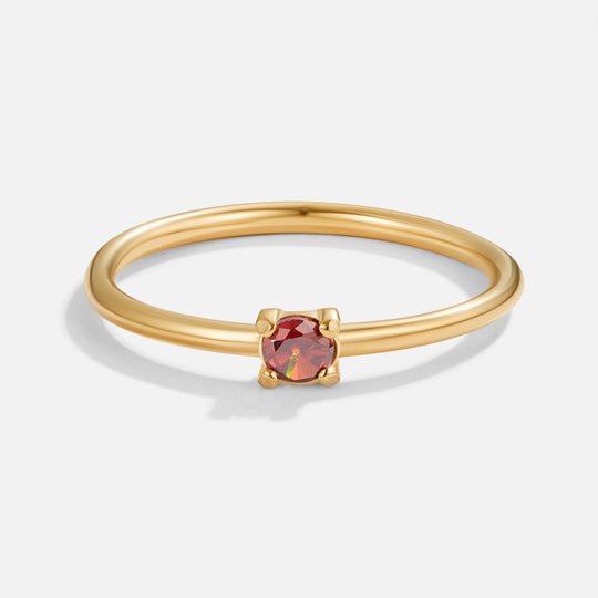 Lily | Personalisierbarer Geburtssteinring für jeden Tag