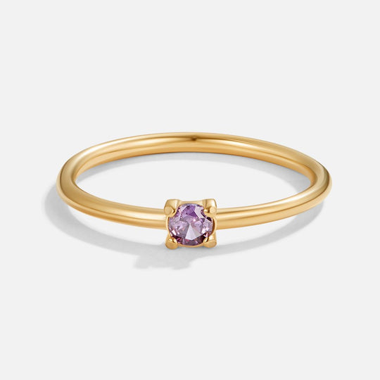 Lily | Personalisierbarer Geburtssteinring für jeden Tag