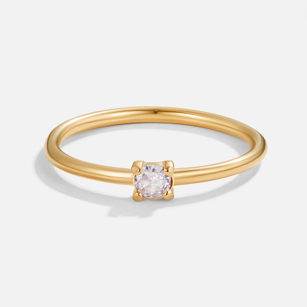 Lily | Personalisierbarer Geburtssteinring für jeden Tag