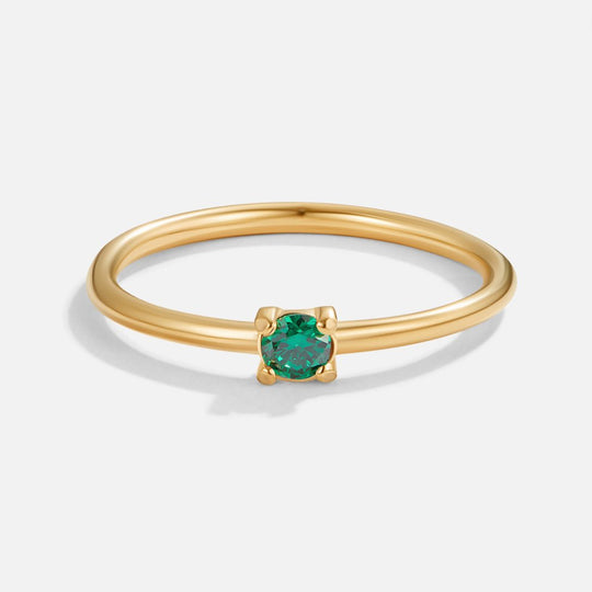 Lily | Personalisierbarer Geburtssteinring für jeden Tag