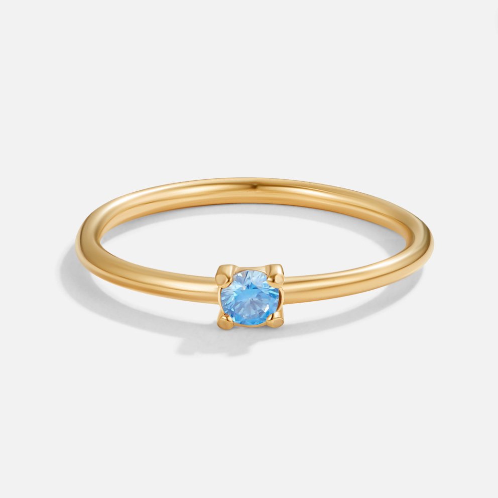 Lily | Personalisierbarer Geburtssteinring für jeden Tag