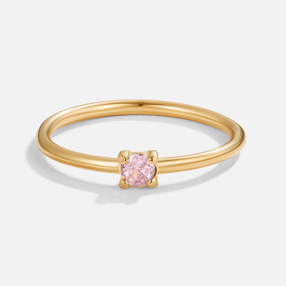 Lily | Personalisierbarer Geburtssteinring für jeden Tag