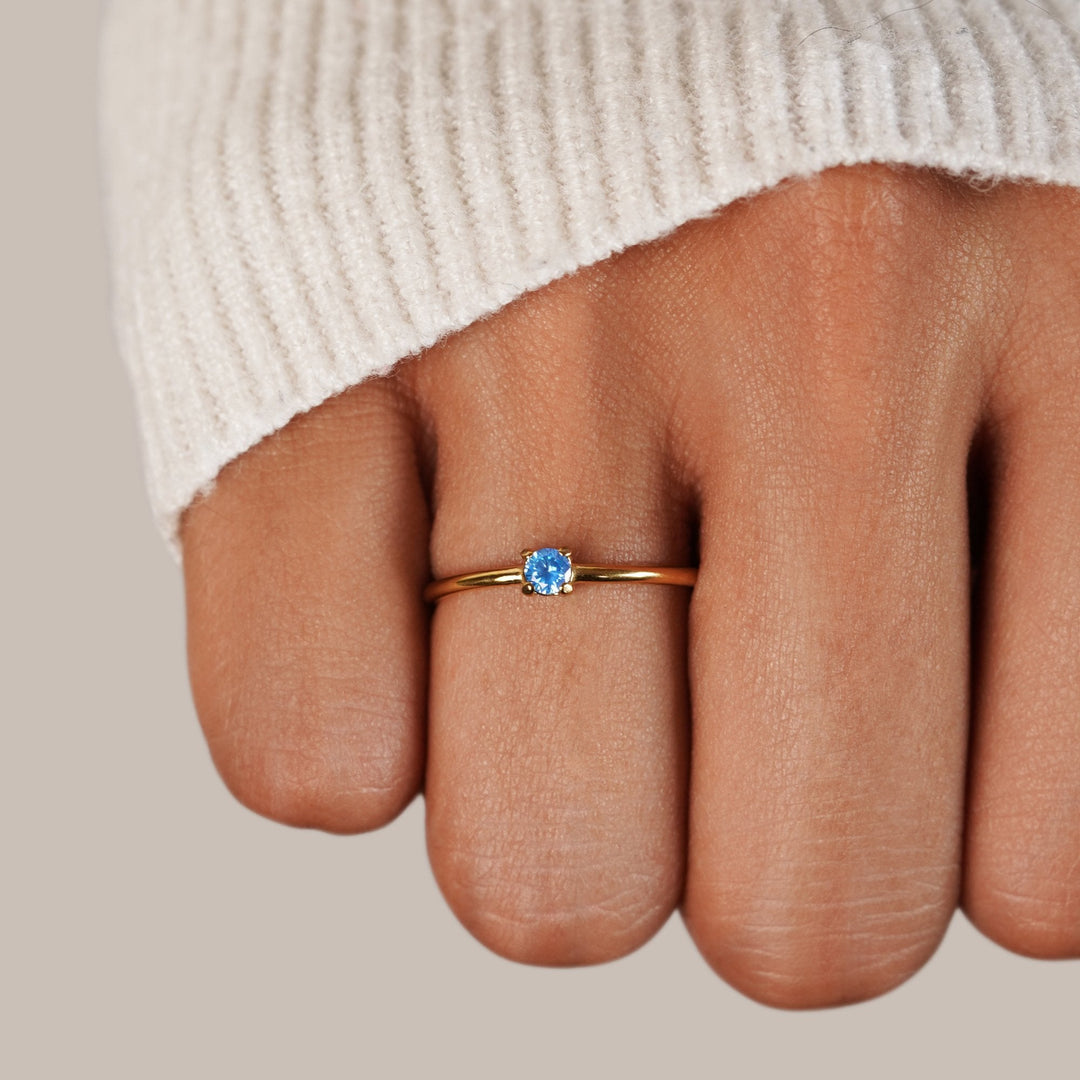 Lily | Personalisierbarer Geburtssteinring für jeden Tag
