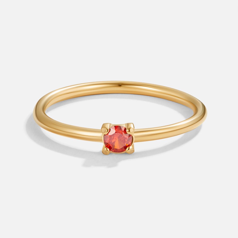 Lily | Personalisierbarer Geburtssteinring für jeden Tag