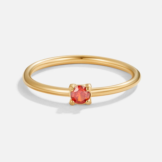 Lily | Personalisierbarer Geburtssteinring für jeden Tag