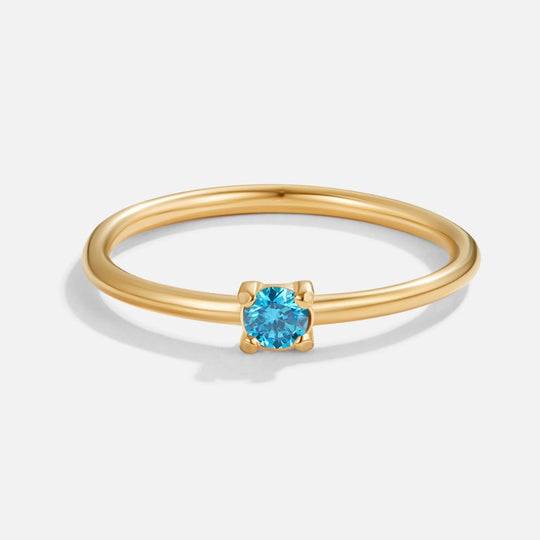 Lily | Personalisierbarer Geburtssteinring für jeden Tag