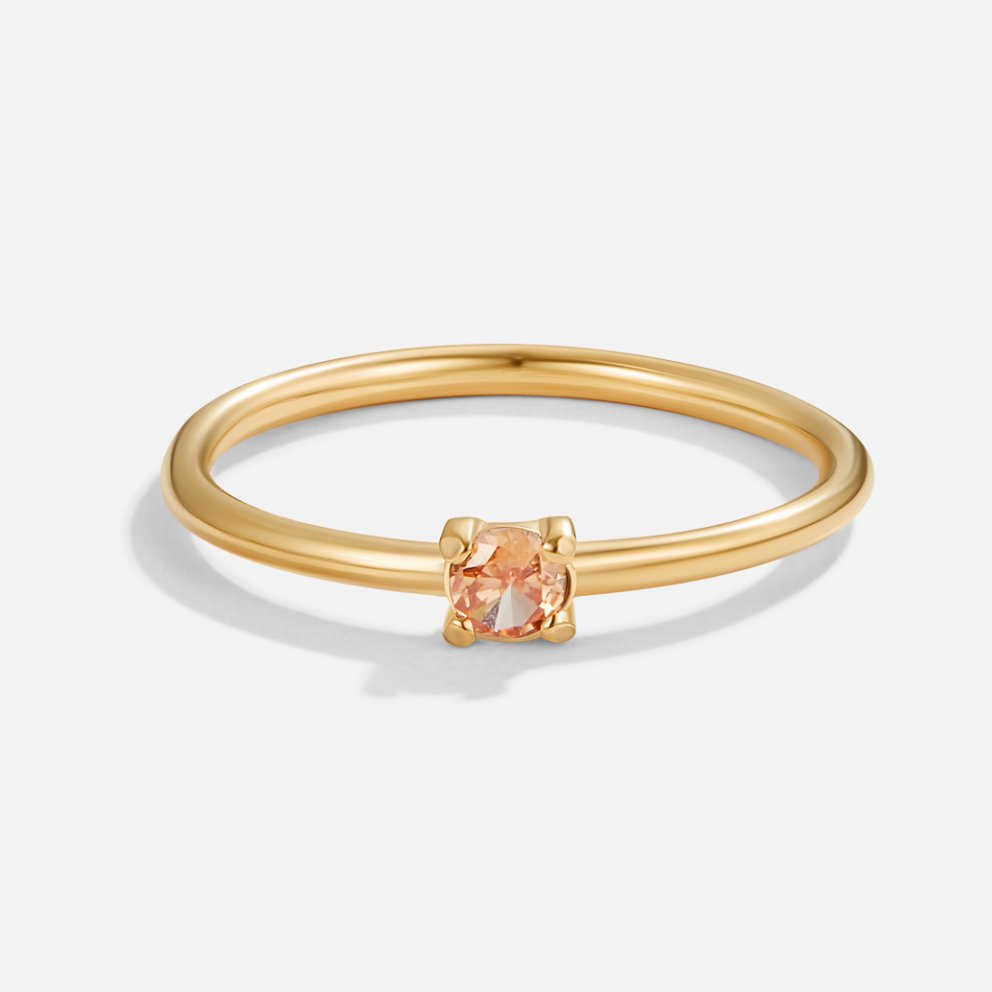 Lily | Personalisierbarer Geburtssteinring für jeden Tag