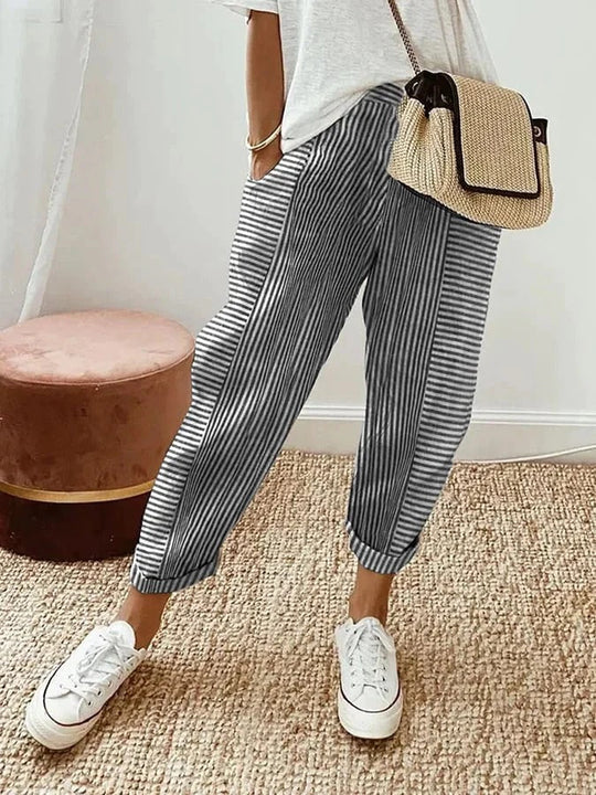 Lore | Leichte Freizeithose mit elastischem Bund für Frühling & Sommer