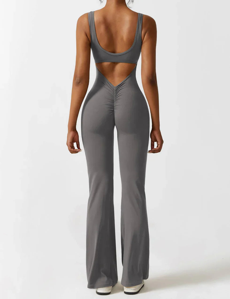 Manuela | Jumpsuit mit figurformendem Schnitt und flared Bein
