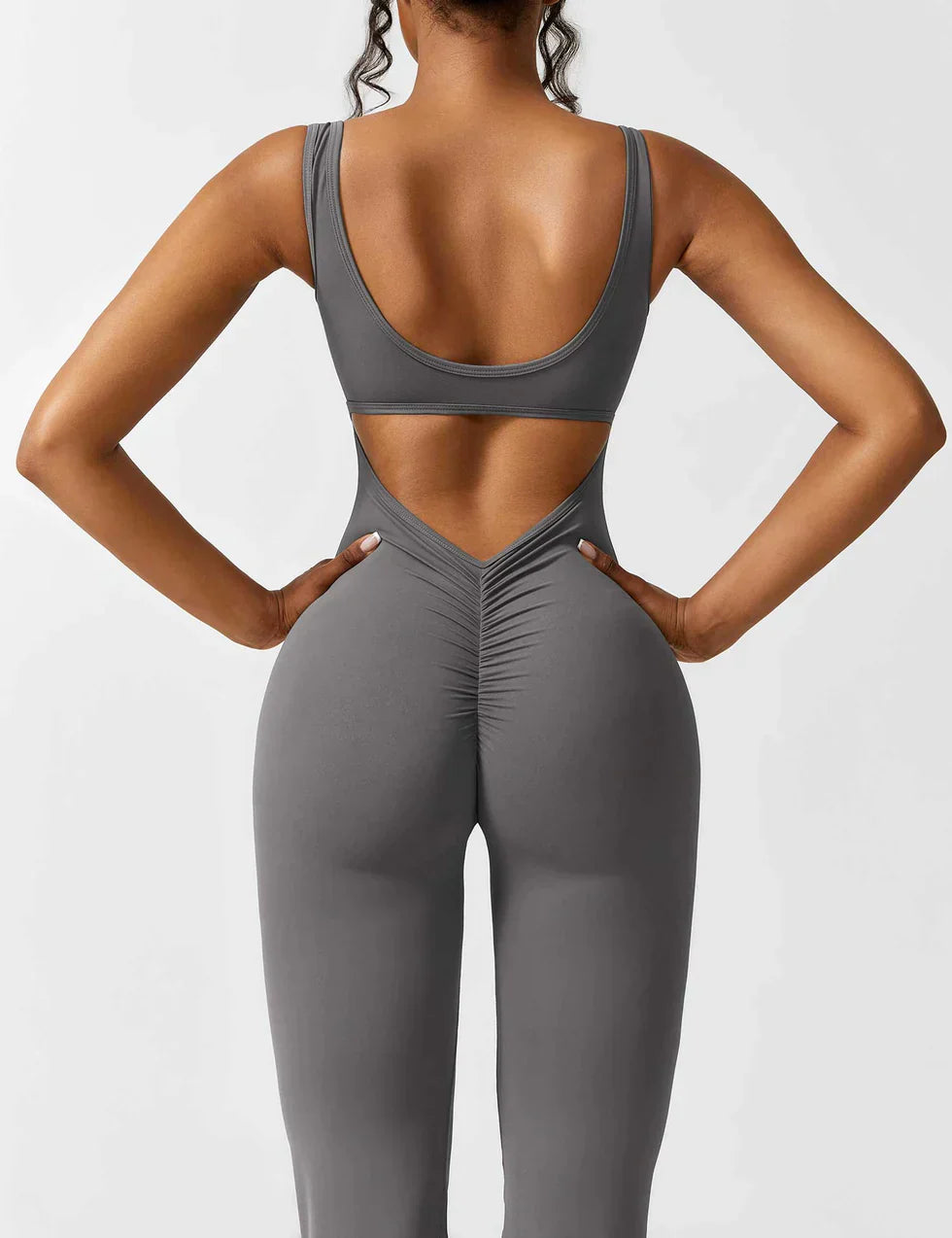 Manuela | Jumpsuit mit figurformendem Schnitt und flared Bein