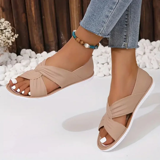 Luzia | Bequeme orthopädische Sandalen mit Schleifen-Design