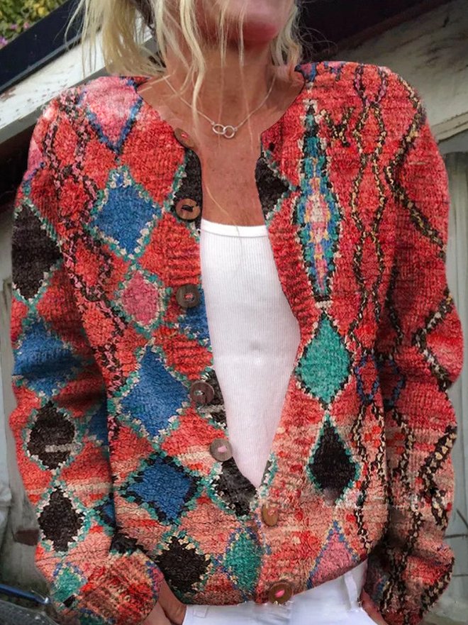 Cassidy | Zeitloser Cardigan mit floralem Design