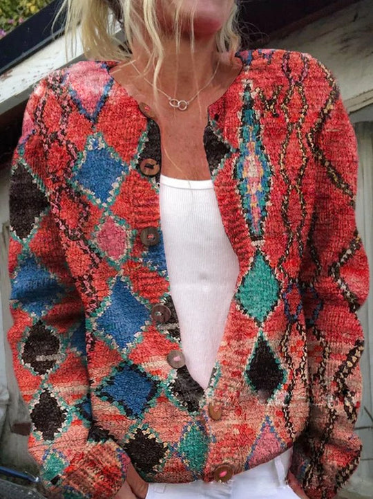 Cassidy | Zeitloser Cardigan mit floralem Design