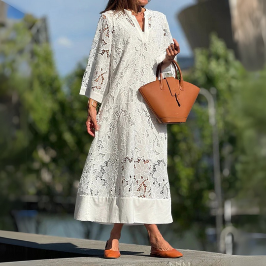 Xaveria | Locker geschnittenes Sommerkleid mit modernem Print