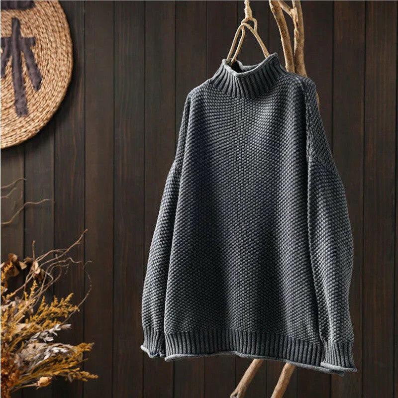 Nanna | Komfortabler Sweater mit hohem Kragen