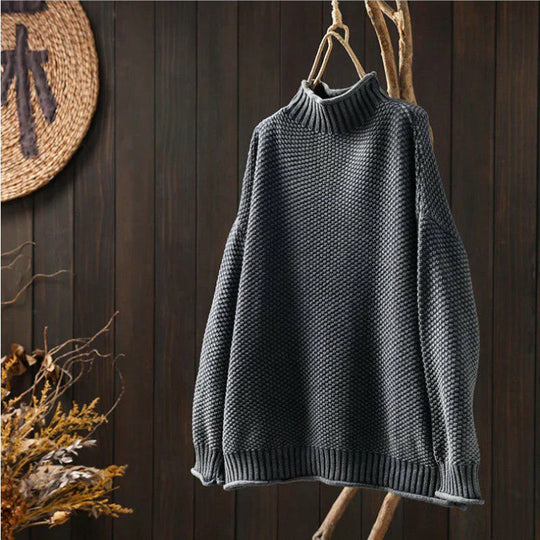 Nanna | Komfortabler Sweater mit hohem Kragen