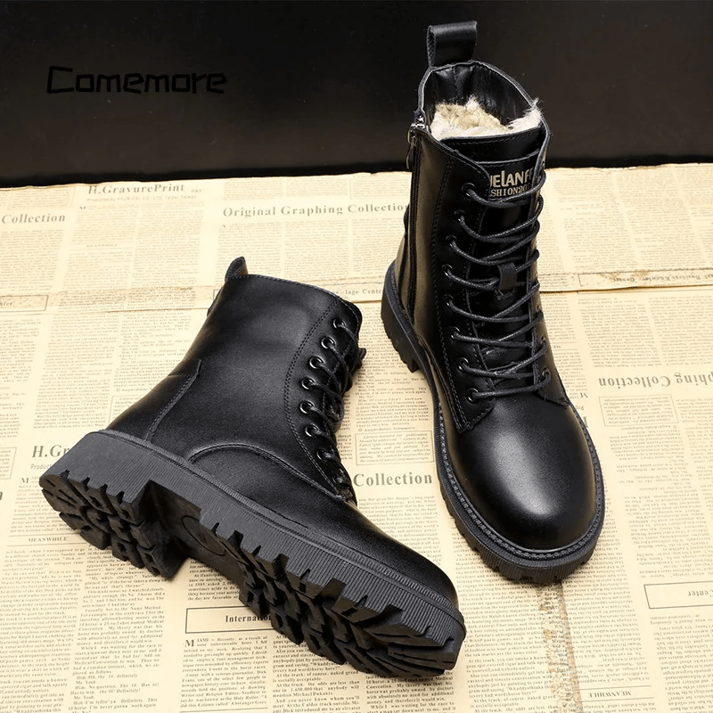 Hanna | Warme gefütterte Lederstiefel