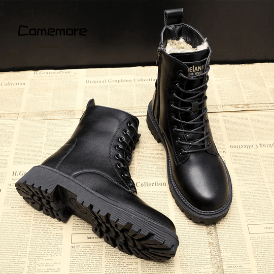 Hanna | Warme gefütterte Lederstiefel