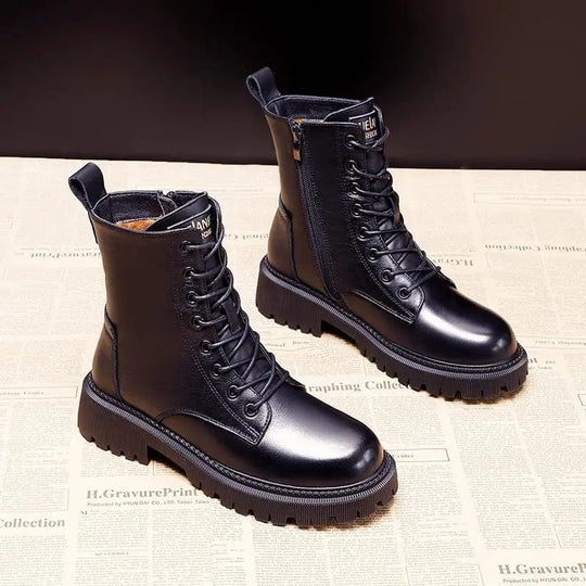 Hanna | Warme gefütterte Lederstiefel