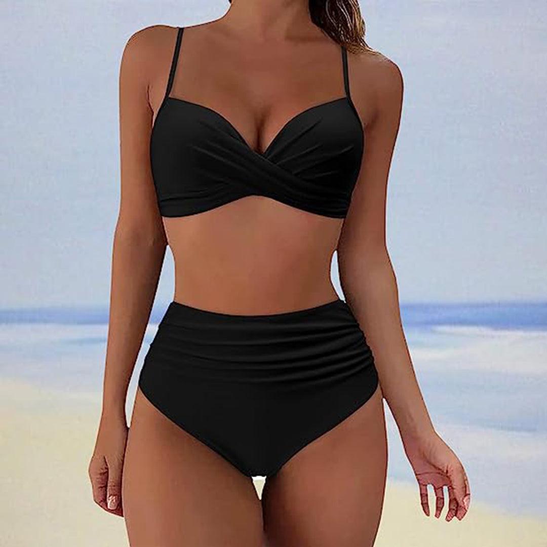 Annelie | Gepolsterter High-Waist-Bikini für stilvolle Strandtage
