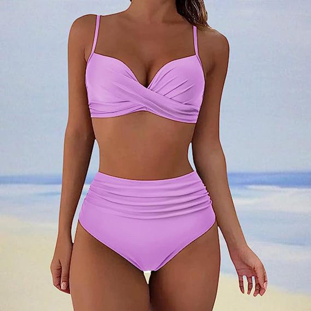 Annelie | Gepolsterter High-Waist-Bikini für stilvolle Strandtage