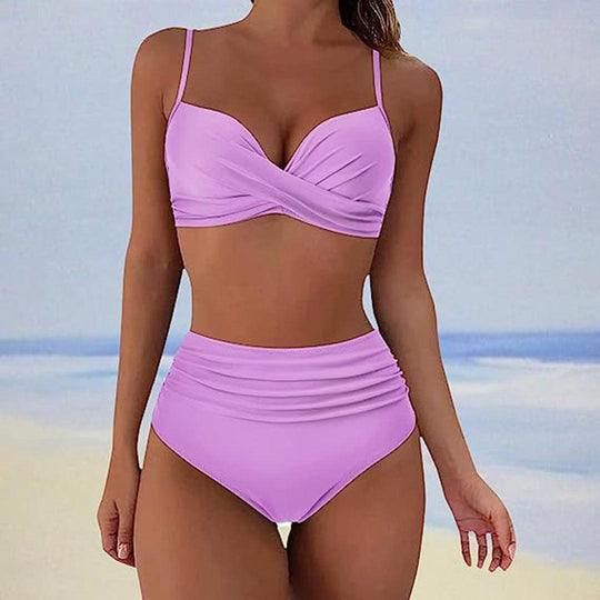 Annelie | Gepolsterter High-Waist-Bikini für stilvolle Strandtage