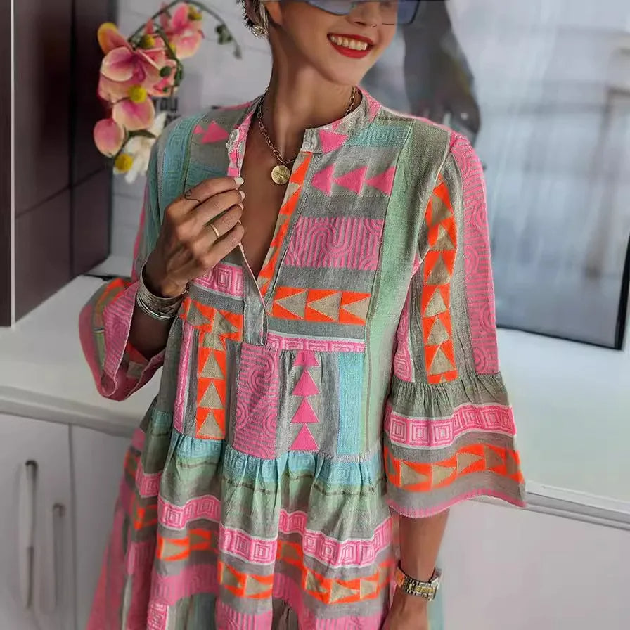 Kerstin | Retro-Sommerkleid mit luftiger A-Linie
