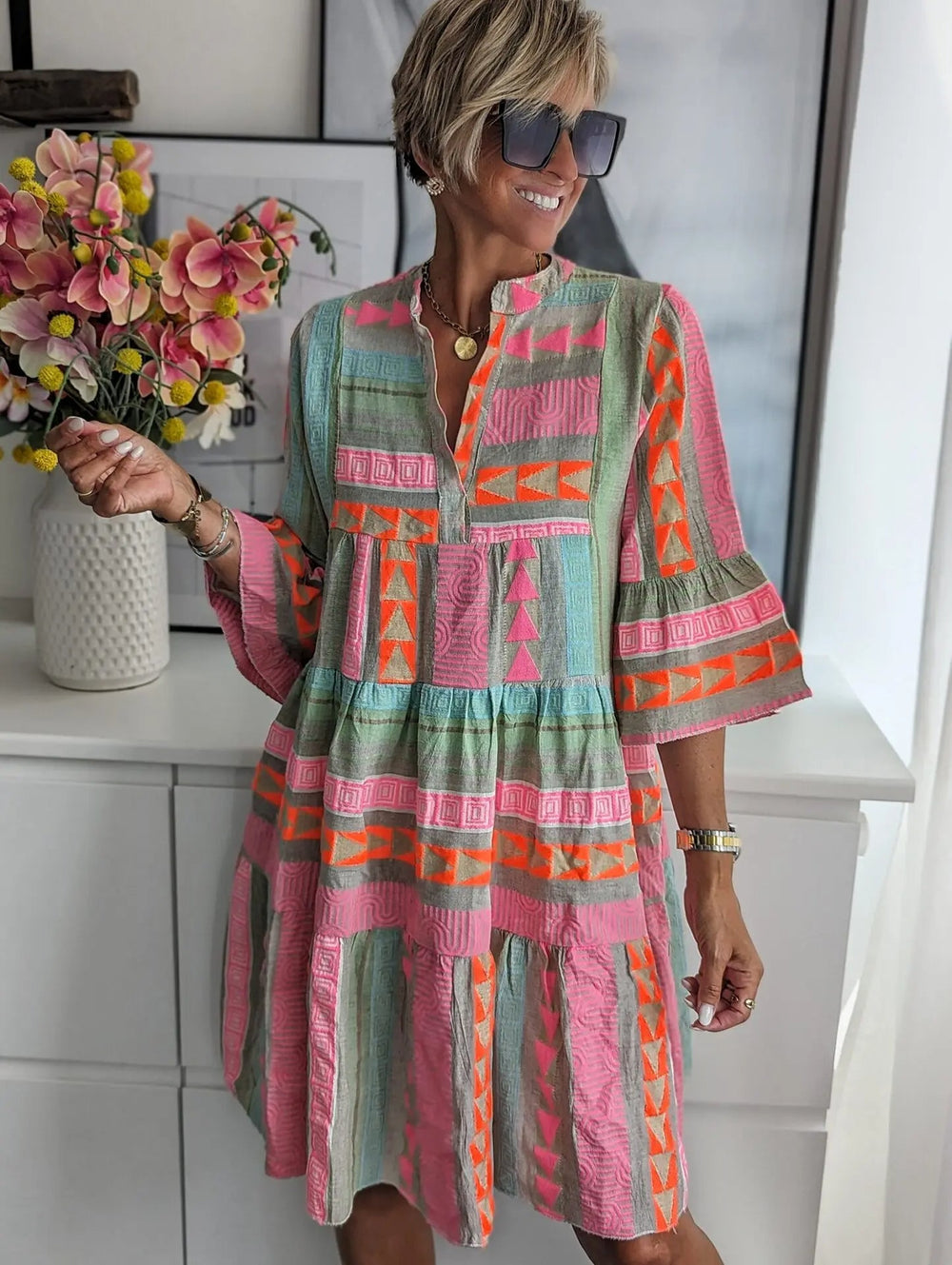 Kerstin | Retro-Sommerkleid mit luftiger A-Linie