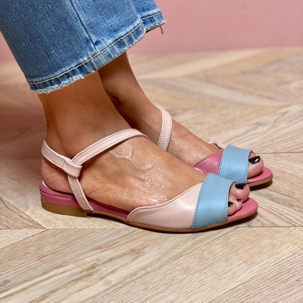Helga | Offene Sommerschuhe mit zarter Riemchenoptik