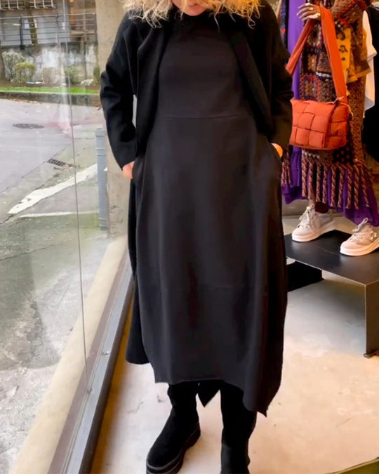 Clara | Elegantes Midikleid mit praktischen Taschen