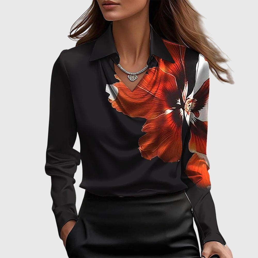 Veronika | Elegante Bluse mit fließendem Design