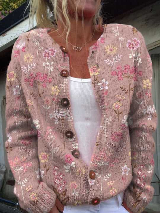 Cassidy | Zeitloser Cardigan mit floralem Design