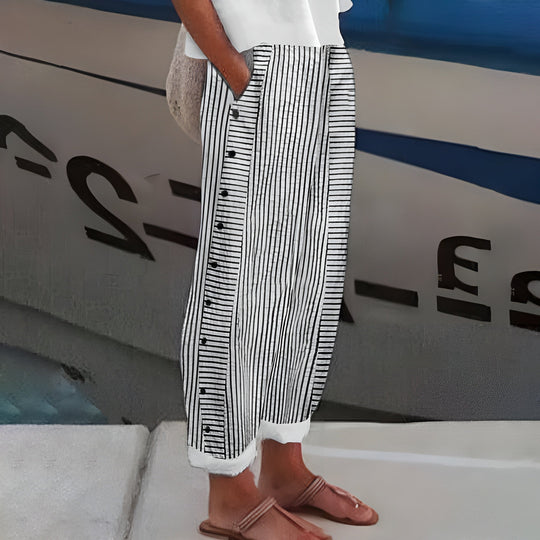 Sandrine | Leichte Damenhose mit elastischem Bund